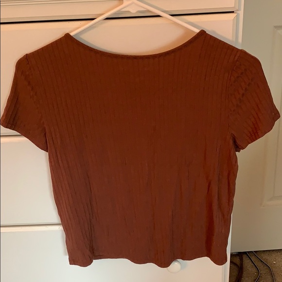 Red/Brown SimplySoft crop top - Picture 3 of 3